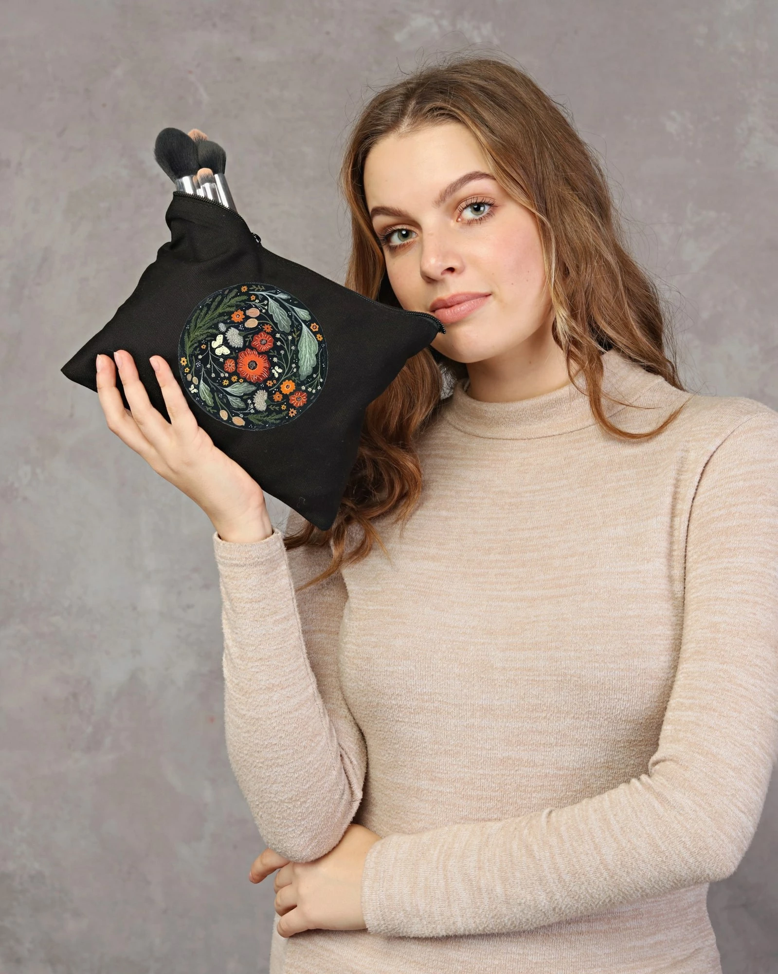 Qese për make-up, ngjyrë e zezë, Zoozie Bags, 25x18cm