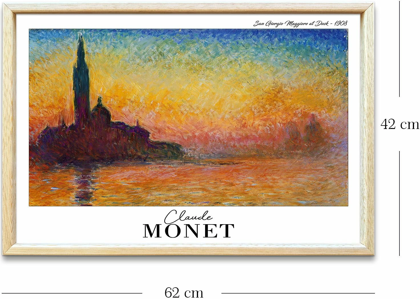 Pikturë dekorative me kornizë, Wallity, 4262AHSMONET-020