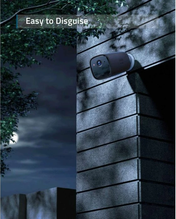 Mbështjellës silikoni ANKER Eufy Security për eufyCam 1 dhe 2, T8711111, 2 copë, i zi