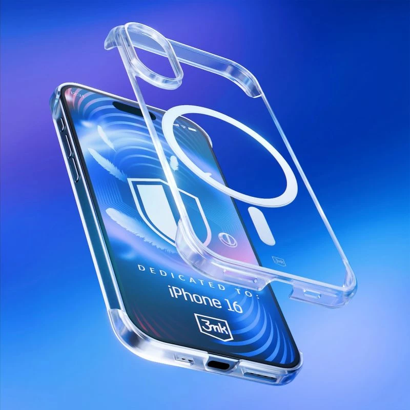 Mbrojtëse telefoni 3mk Just20g MagCase për iPhone 16, transparente