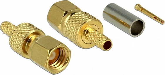 Konektor RF DeLOCK 65858, SMC, 50 Ω, 6 mm, Gold