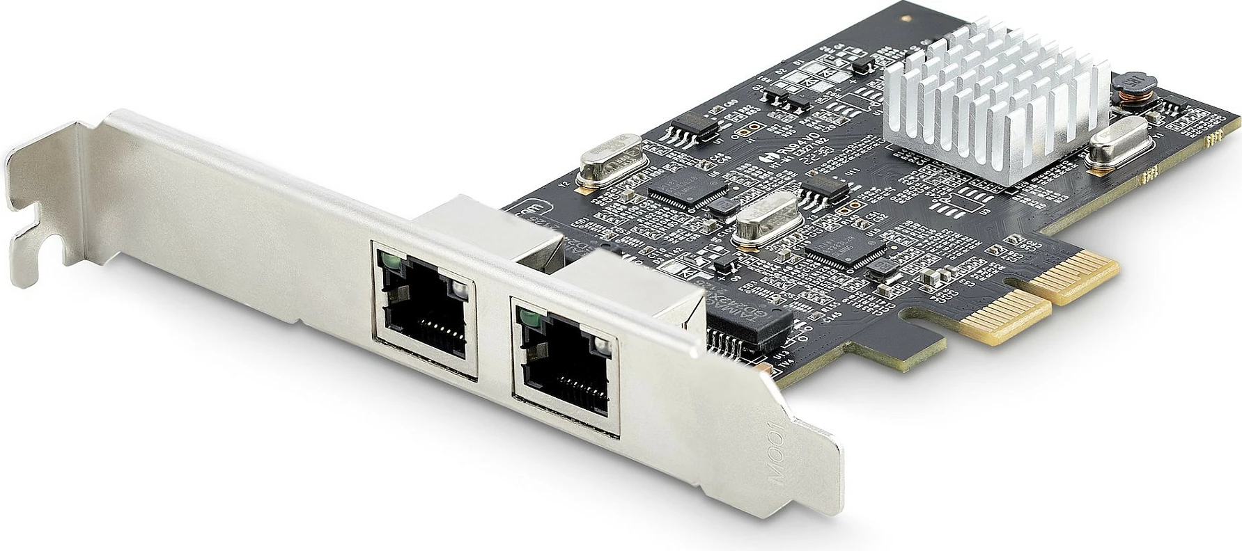 Kartelë rrjeti PCIe StarTech 2-Port 2.5Gbps, Intel I225-V, NBASE-T, 2x RJ-45, e zezë