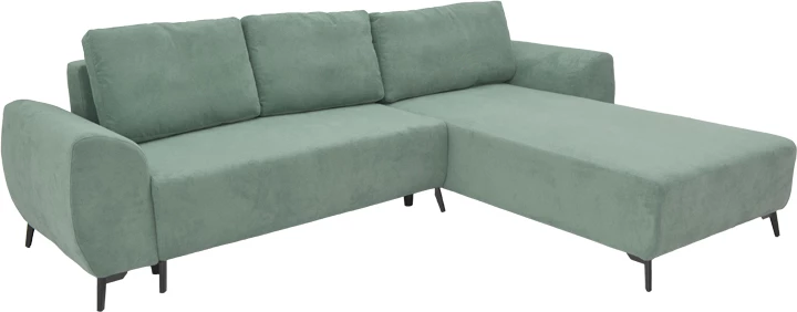 Divan treshe me hapësirë ruajtëse, ngjyrë mente, 286x204x93cm