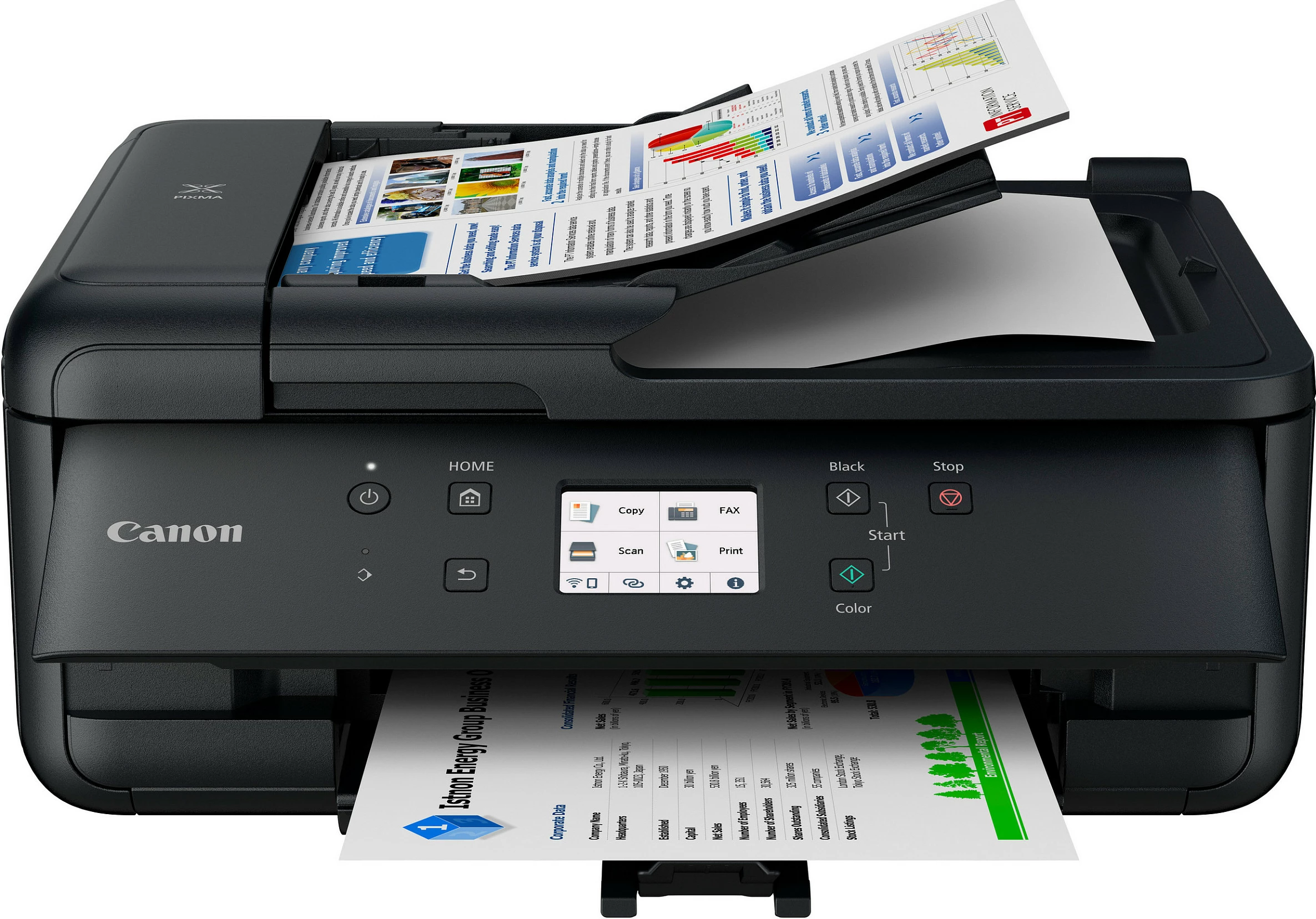 Printer multifunksional Canon PIXMA TR7650, Wi‑Fi, USB, duplex, ADF, i zi