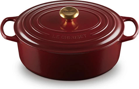 Enë pjekjeje ovale Le Creuset Signature Roaster 31cm rhone