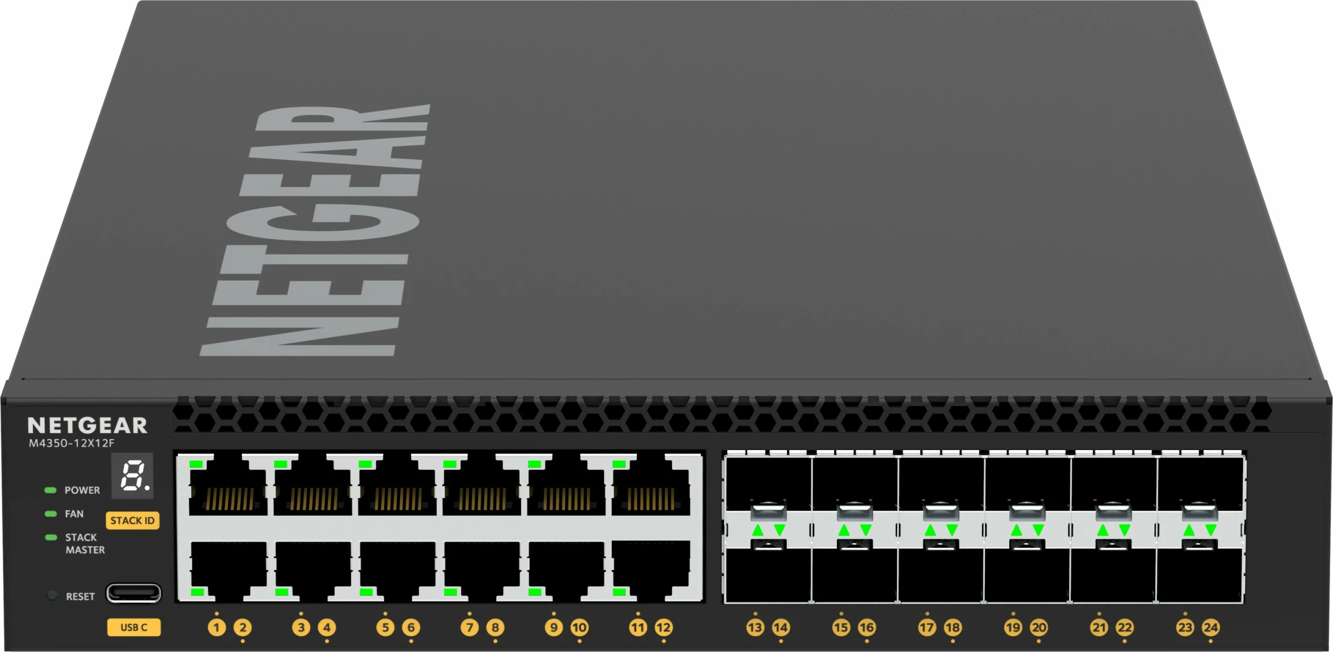 Switch NETGEAR M4350-12X12F, Managed, L3, 10G Ethernet, Rack mounting