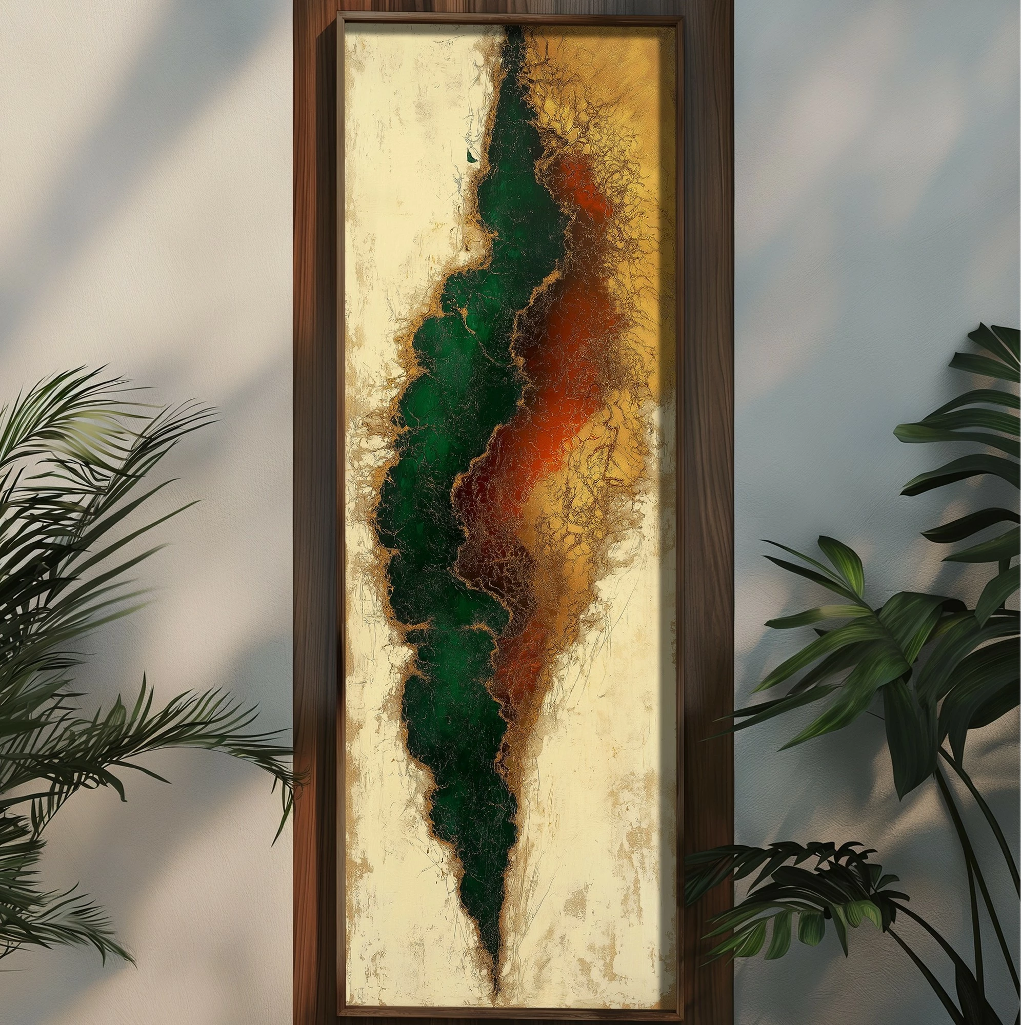 Pikturë dekorative me kornizë MDF, Wallity, EMR101, shumëngjyrëshe, 40x120x3.5cm