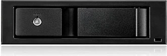 Kasë ICY BOX IB-158SK-B, 3.5" SATA, 5.25" bay, alumini, e zezë