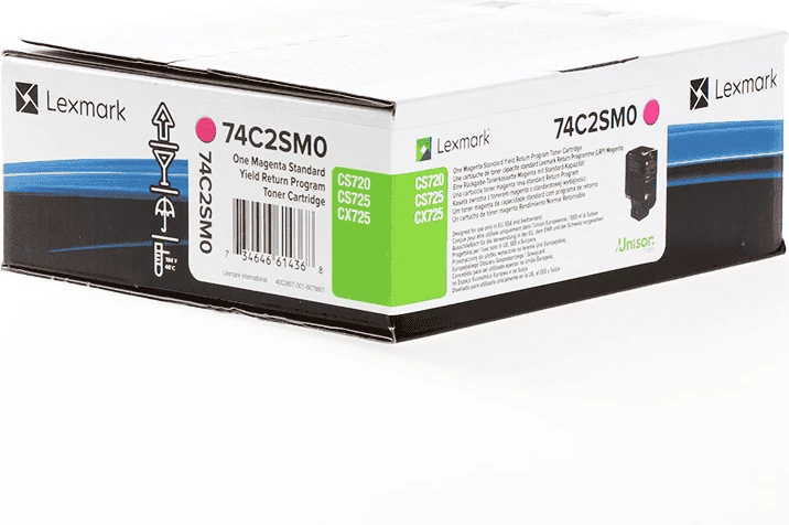 Toner Lexmark 74C2SM0 XL rendiment 7000 faqe magenta
