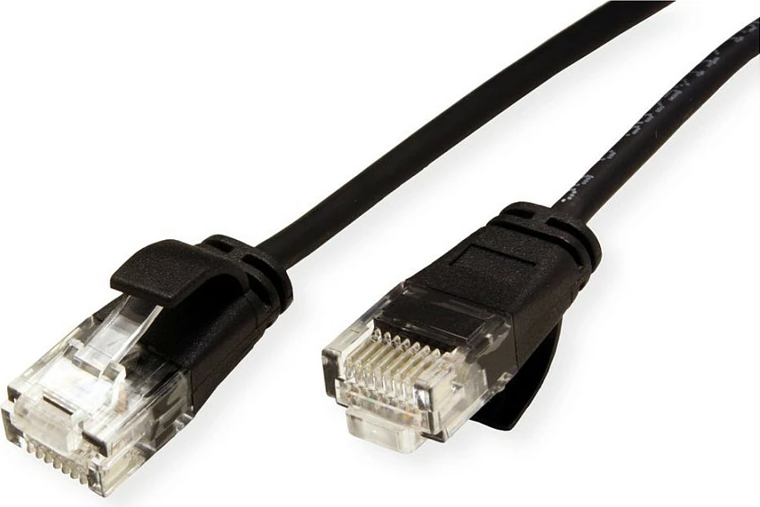 Kabllo rrjeti ROLINE GREEN 21.44.3957, Cat6a, 5m, RJ-45 në RJ-45, e zezë