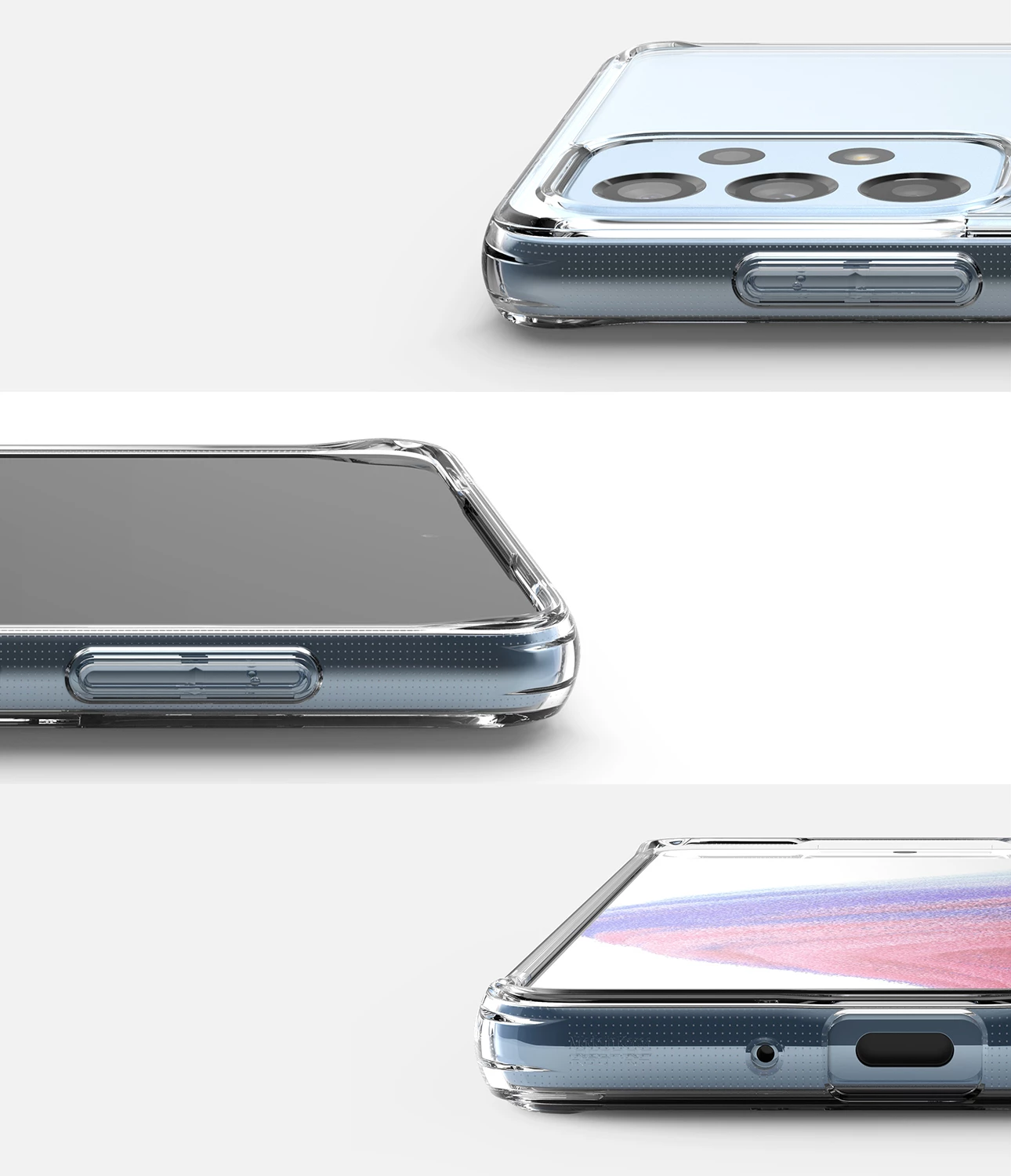 Mbështjellës Ringke Fusion për Samsung Galaxy A73, transparent