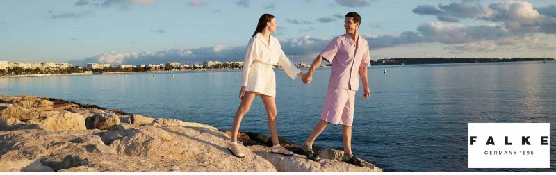 Çorape të gjata për femra Falke, krem