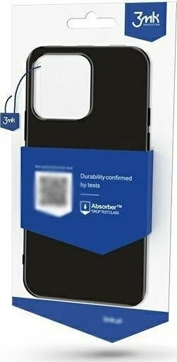 Mbështjellës mbrapa 3MK Matt për Samsung Galaxy A55 5G, TPU, karikim pa kabllo, i zi