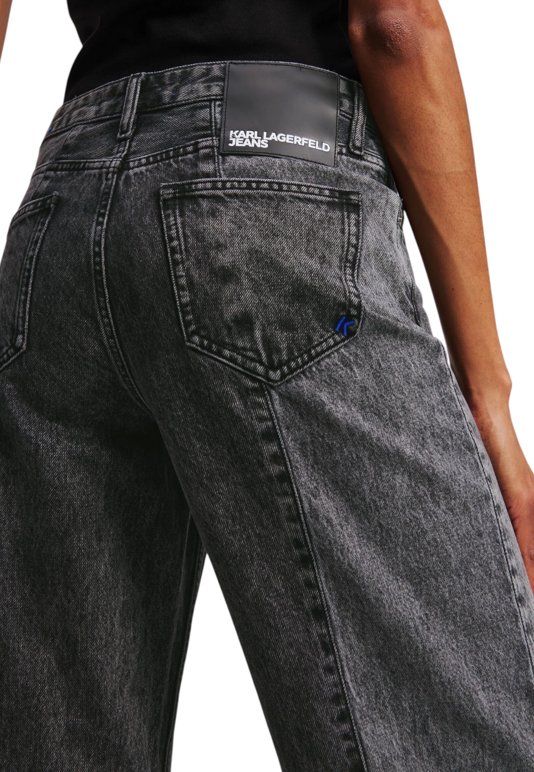 Xhinse për femra Karl Lagerfeld Jeans KLJ MR Relaxed Bloked Denim A3W10070, të zeza [Madhësia: 28/32]