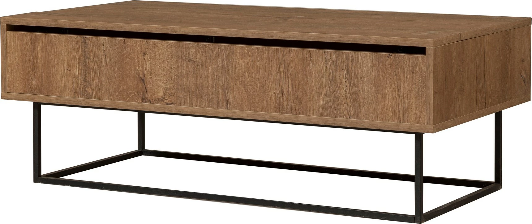 Set mobiljesh për dhomë dite, Skye Decor, Laxus Takım 5, ngjyrë arre dhe e zezë