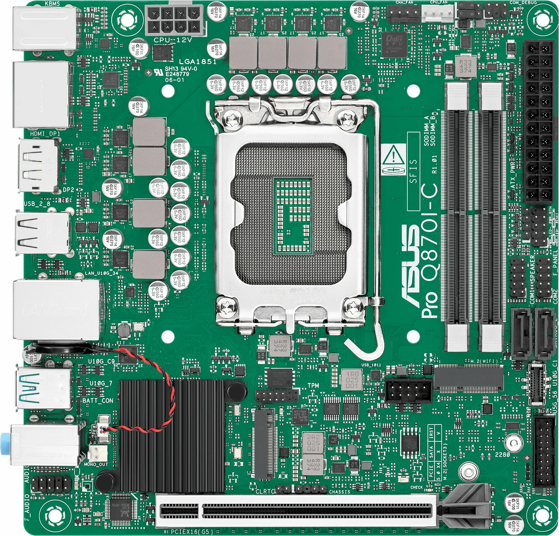 Pllakë amë Asus PRO Q870I-C-CSM Mini-ITX LGA1851 DDR5 deri 128GB
