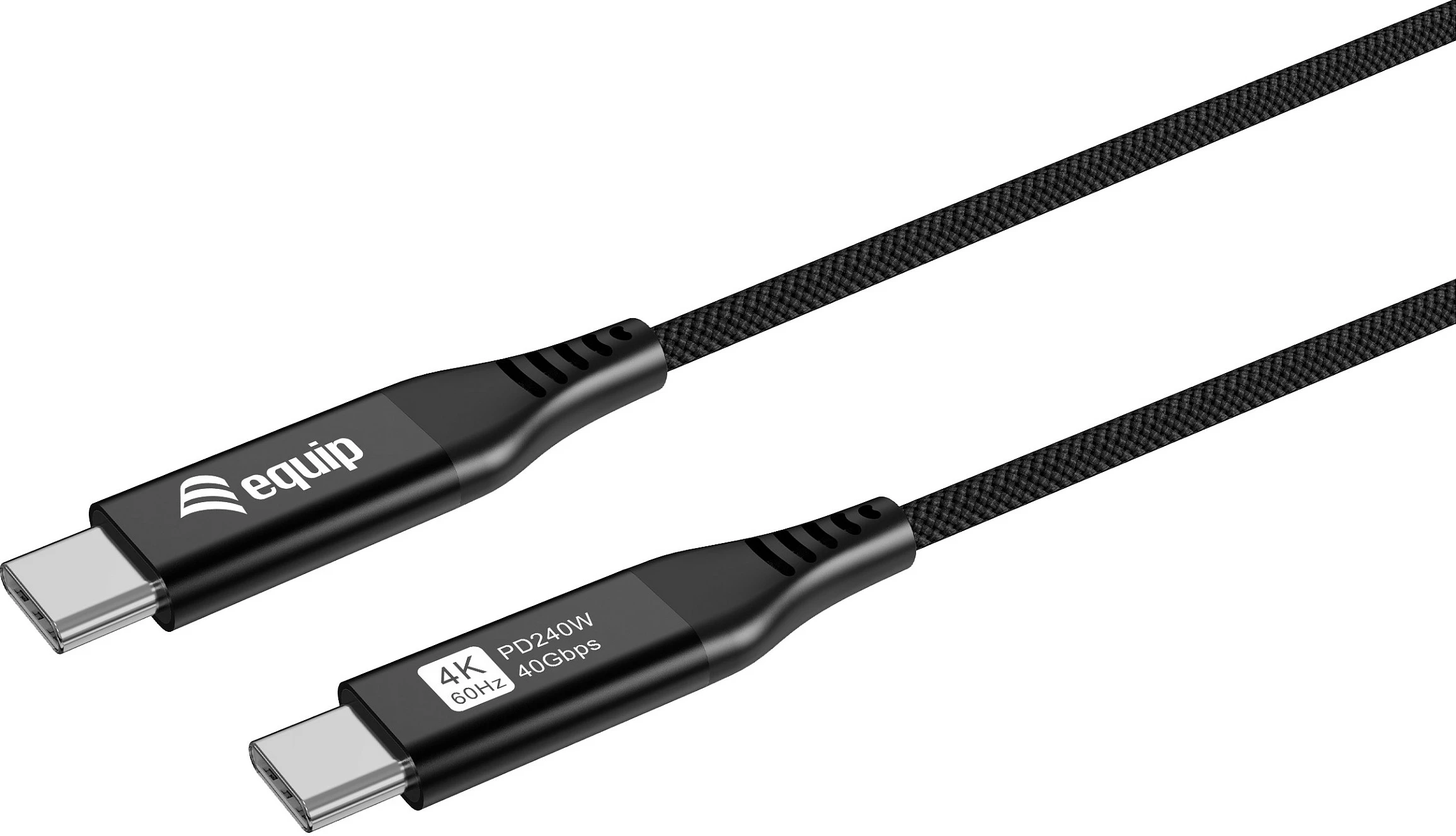 Kabllo USB-C EQUIP 128389 USB4, C në C, 1.2 m, 40Gbps, PD 240W, 8K/60Hz, e zezë