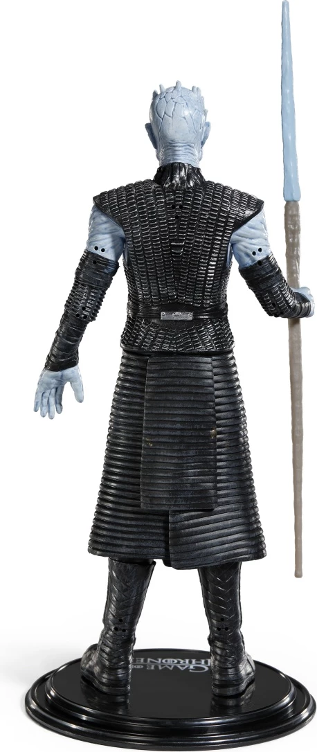 Figurinë NOBLE COLLECTION Bendyfig Game of Thrones Night King 18 cm, me shtizë akulli, blu/zezë