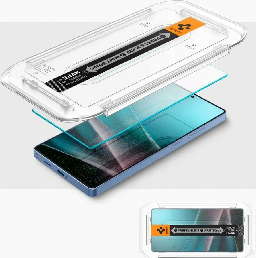 Xham i temperuar Spigen Glas.TR EZ Fit HD për Samsung Galaxy S25 Ultra, transparent, set 2 copë