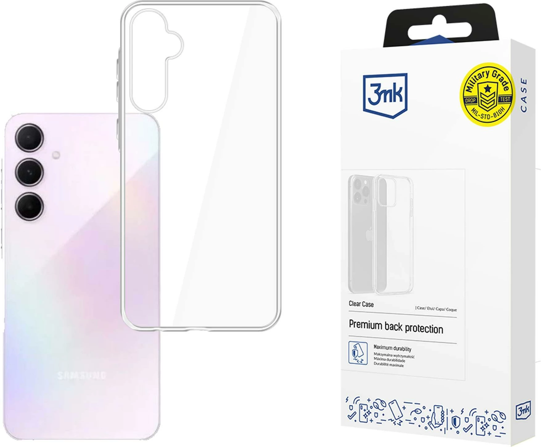 Mbështjellës 3mk Protection Clear Case për Samsung Galaxy M35 5G, Transparent