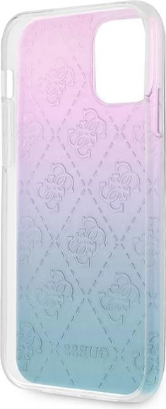 Mbështjellës Guess 4G 3D Pattern për iPhone 12 Pro Max, 6.7", blu/rozë
