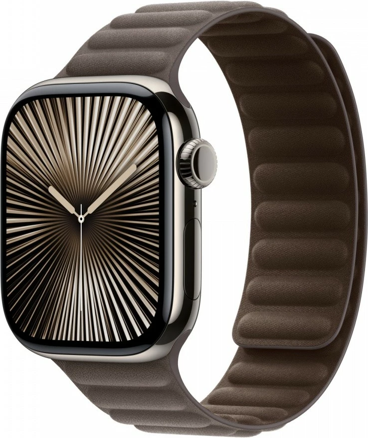 Rrip magnetik Apple për Apple Watch, MXWP3ZM/A, FineWoven, M/L, kafe-gri