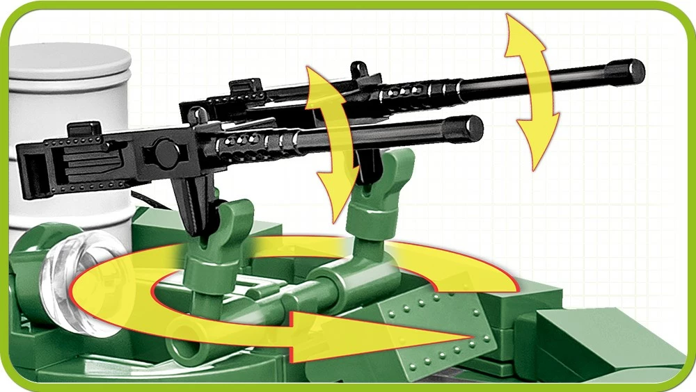 Set blloqesh Cobi Klocki Patrol Boat River Mk II, 615 pjesë, jeshile, për fëmijë