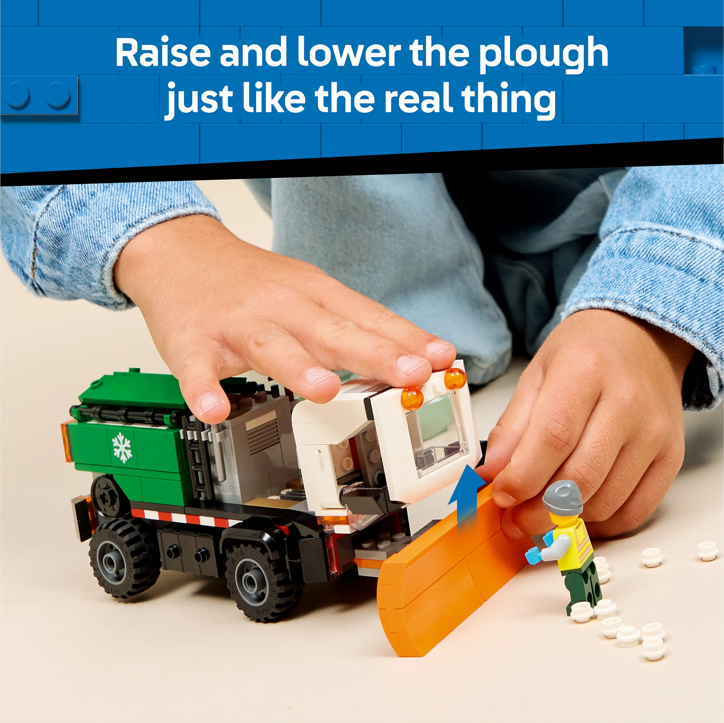 Set ndërtimi LEGO City Snowplough 60490, 263 copë, 6+, shumëngjyrësh