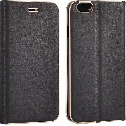 Mbështjellës flip HAVANA Premium 11692 për Xiaomi Redmi 10T/10T Pro, magnet, xhep për kartelë, i zi me skaj të artë