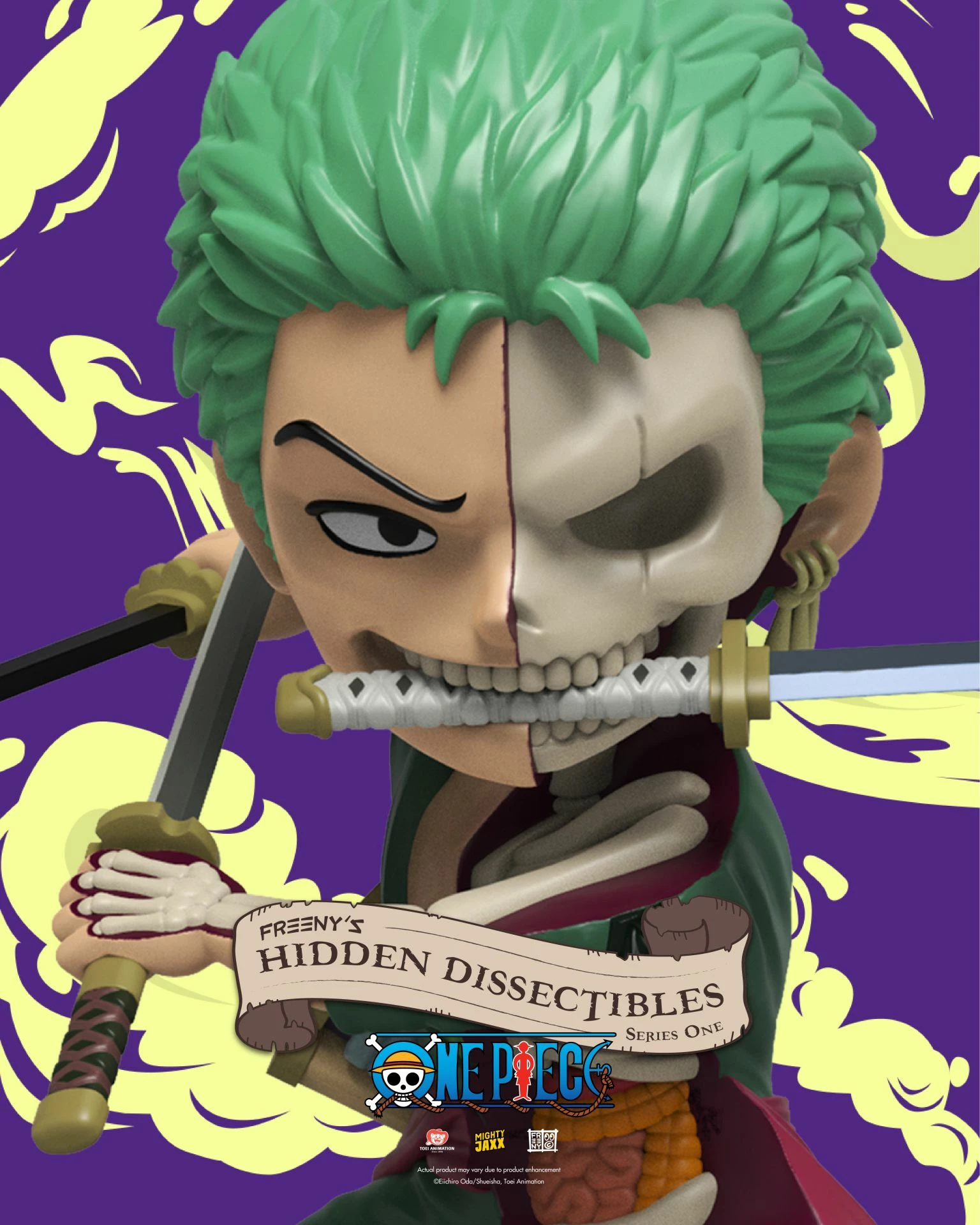 Figurinë koleksionuese Mighty Jaxx Freeny’s Hidden Dissectibles: One Piece, blind box (1 copë)