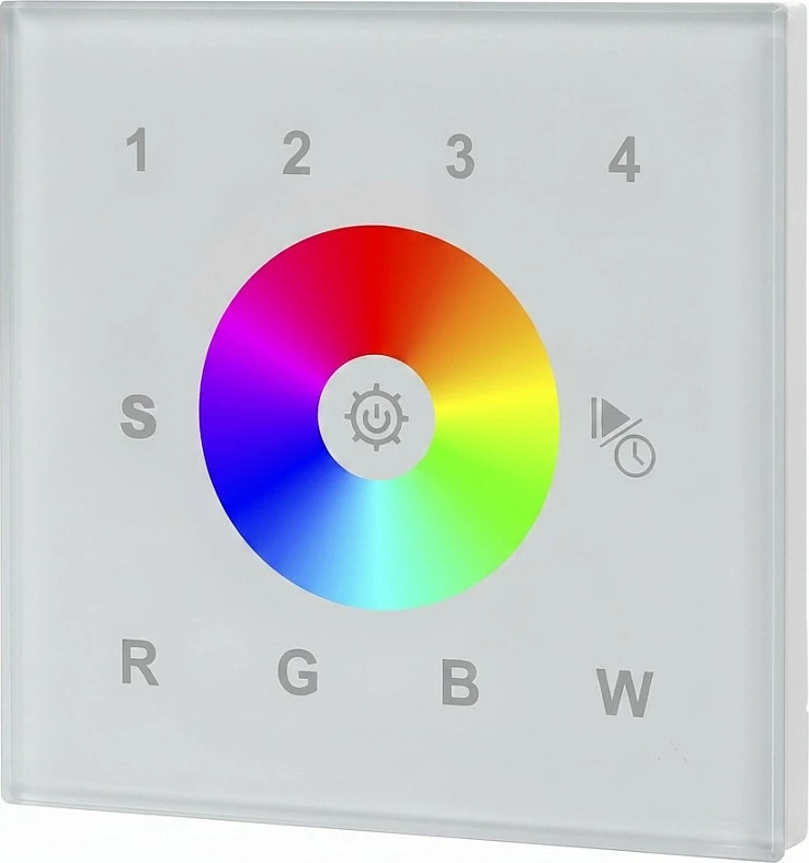Switch muri Synergy21 EOS 03 DMX512 RGBW me WiFi, i bardhë