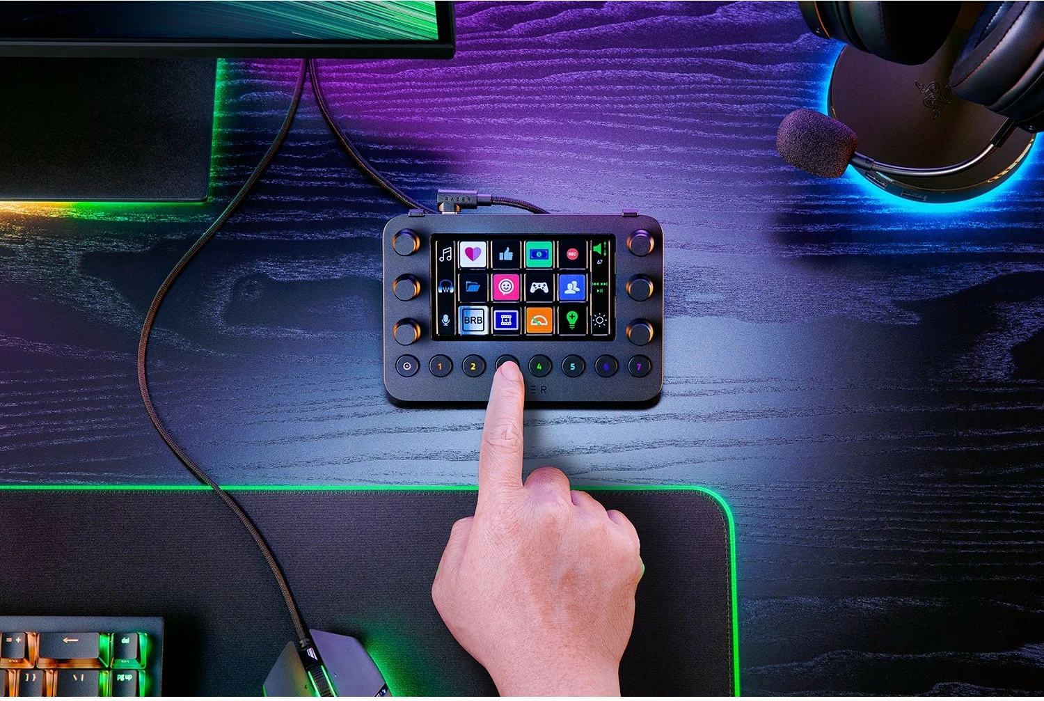 Kontroller stream Razer Stream Controller All-in-One-Deck, i zi