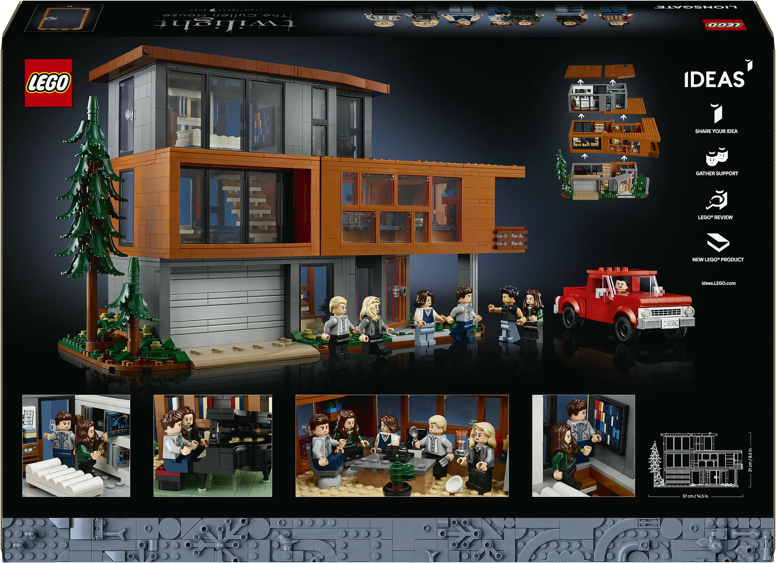 Set ndërtimi LEGO Ideas Twilight The Cullen House 21354, 2001 pjesë, 18+, shumëngjyrësh