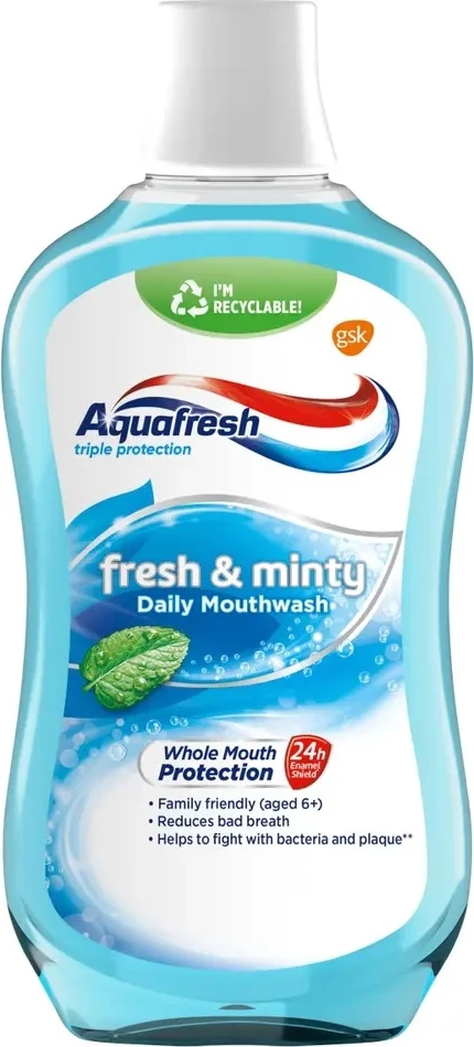 Shpëlarës për gojë Aquafresh Fresh & Minty 500ml