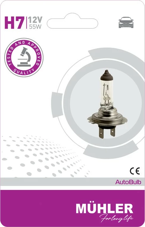 Lampa H7 12v 55w Blister Muhler