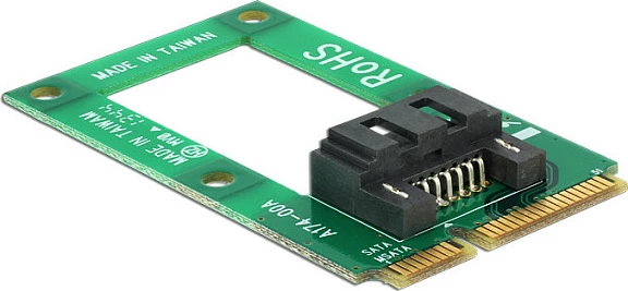 Adapter mSATA në SATA DeLOCK 95240, SATA 7-pin, modul full size