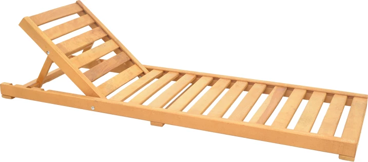 Shezlong Specta dru ahu, ngjyrë natyrale, 60x190x50cm