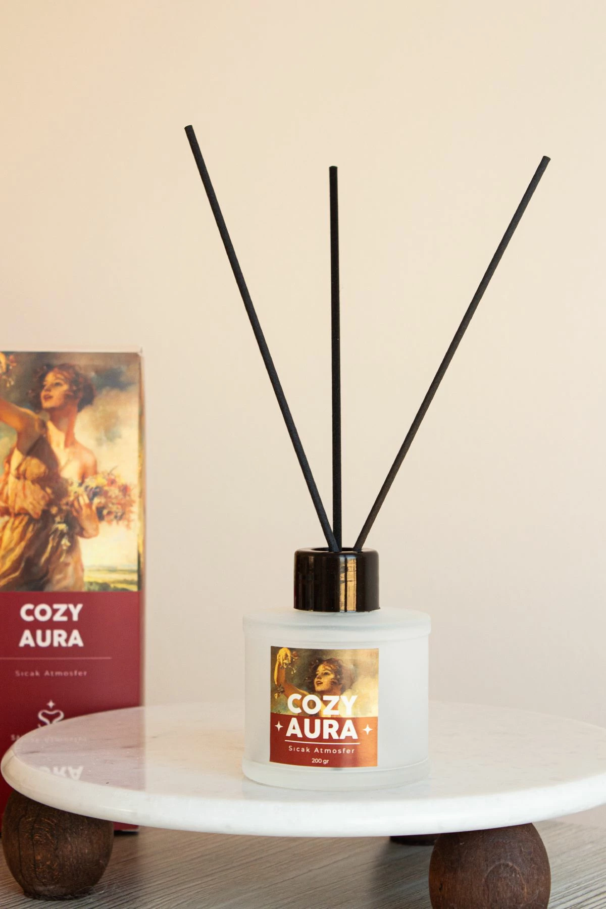 Shkopinj aromatizues, qelq 100%, aromë Cozy, Evila Originals