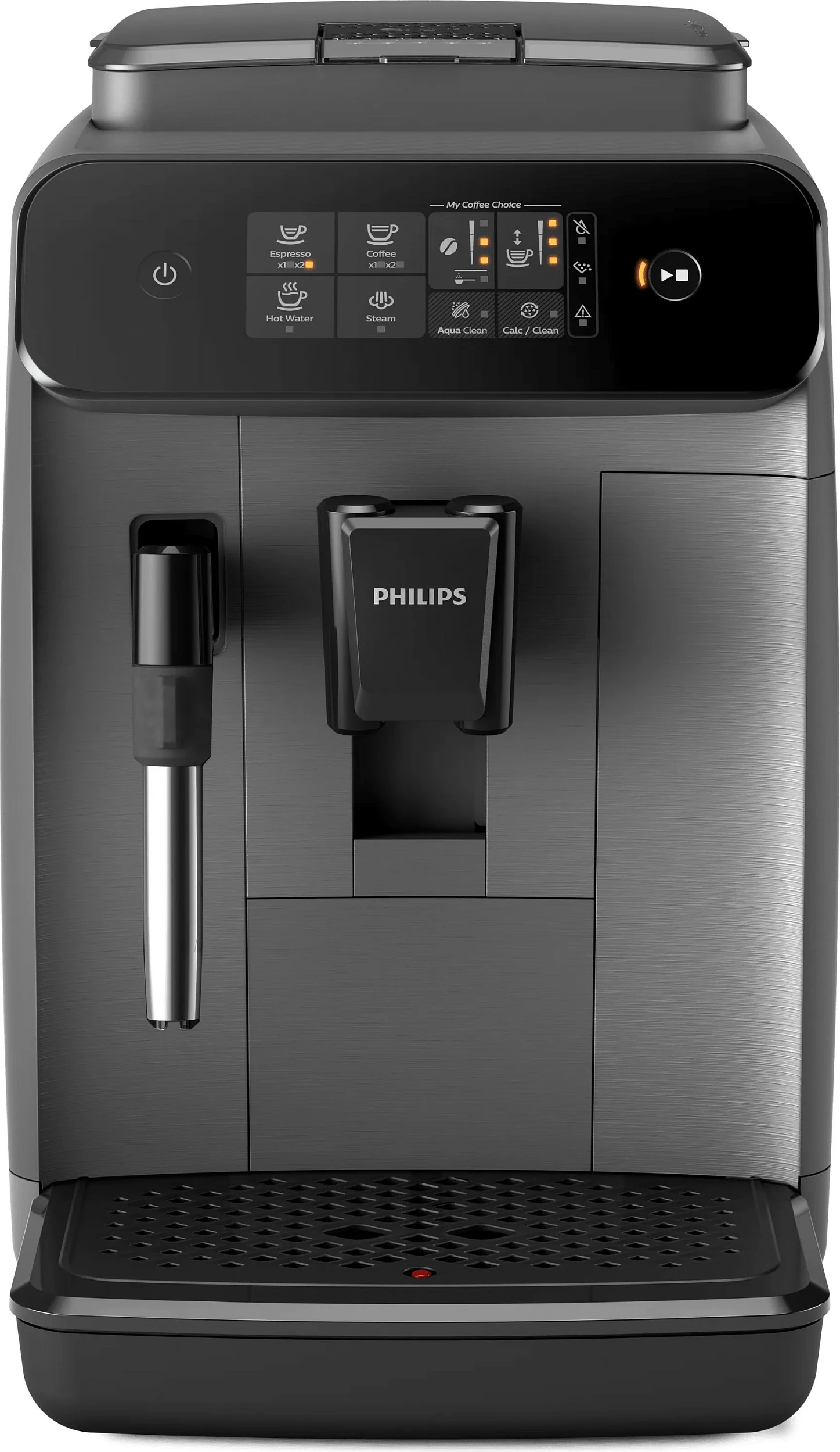 Aparat kafeje Philips EP 0824/00, automatik, me shkop avulli, gri e errët/zezë