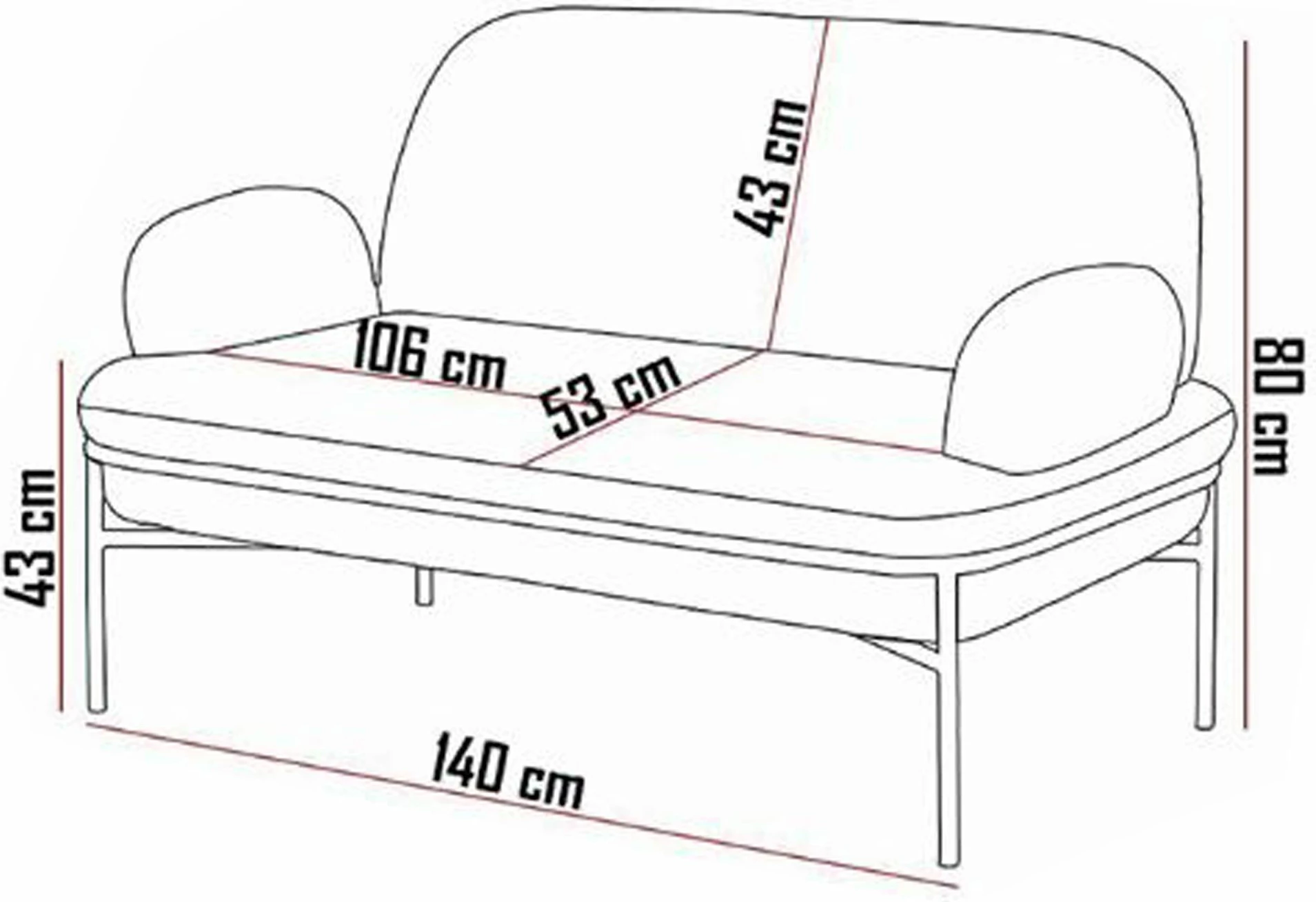 Divan dy-vendësh Atelier del Sofa, Aster, i bardhë