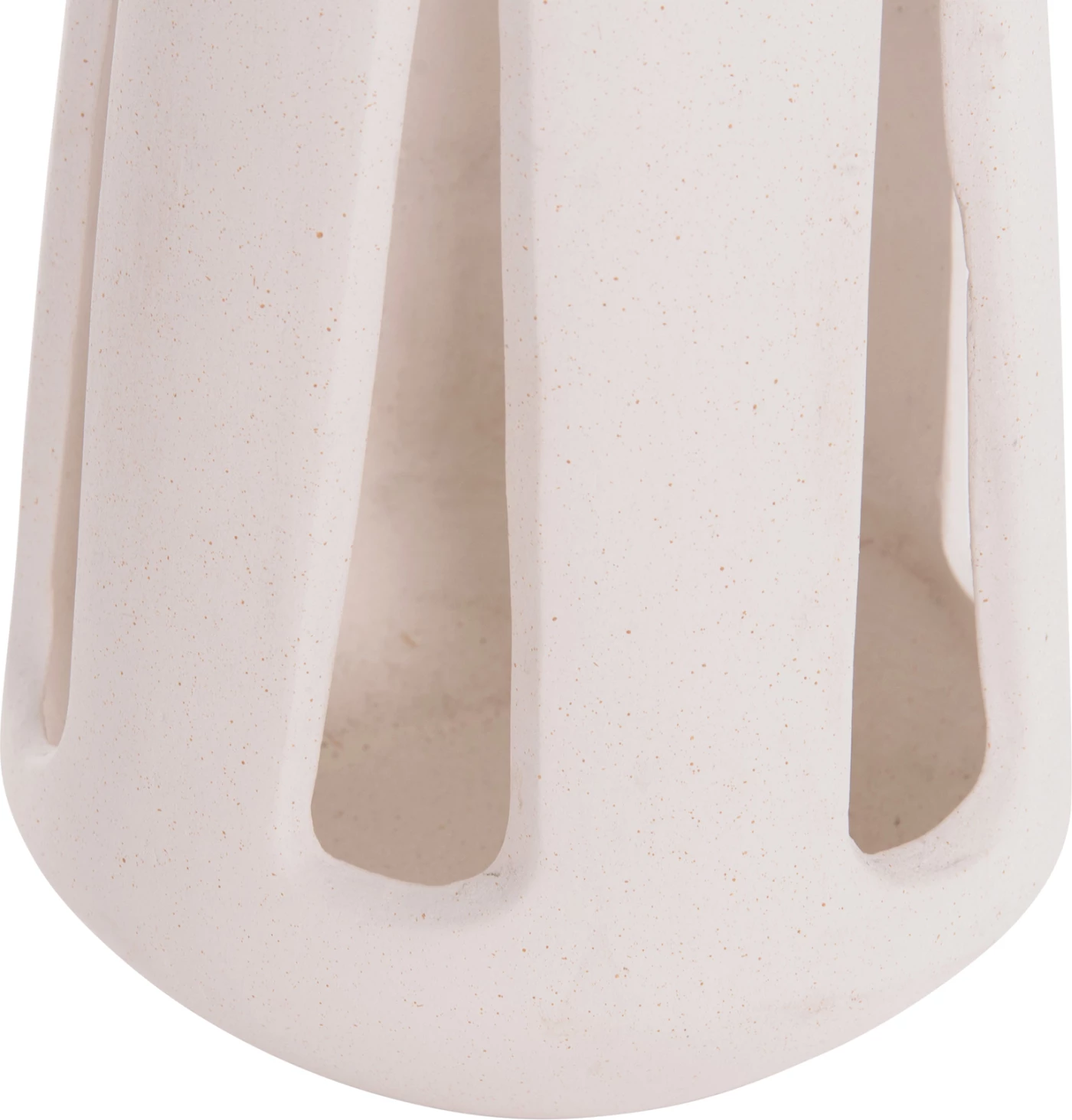 Llambë dekorative tavoline, fibër-cement e bardhë, dorezë ratan, ERANTYL FH4696.02L, 17x27cm