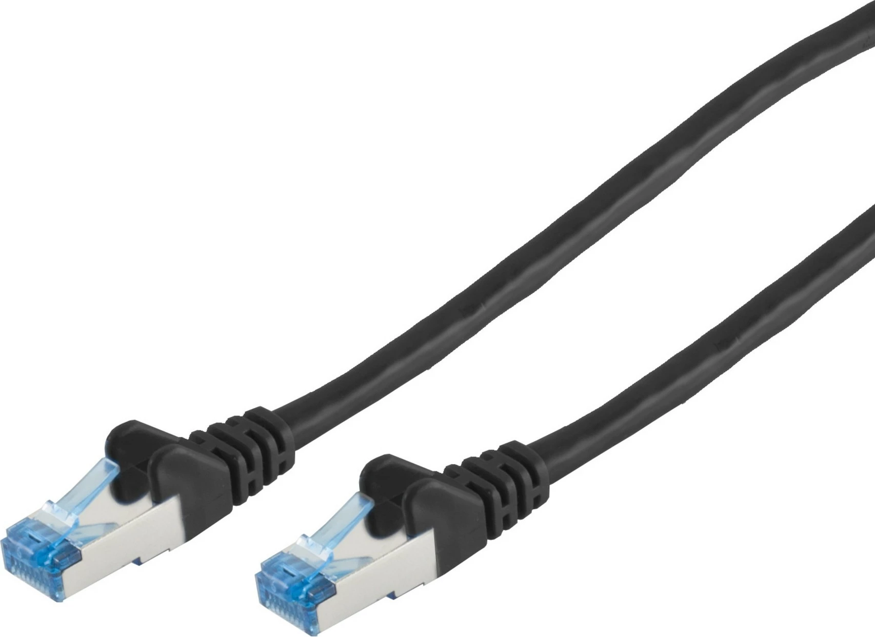 Kabëll rrjeti No-Name S/CONN 75711-0.25S, 0.25 m, Cat6a, S/FTP (S-STP), RJ-45, RJ-45, i zi