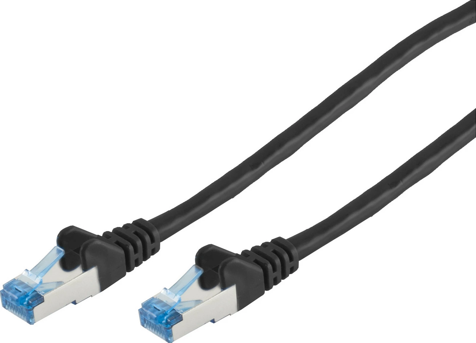 Kabëll rrjeti No-Name S/CONN 75711-0.25S, 0.25 m, Cat6a, S/FTP (S-STP), RJ-45, RJ-45, i zi