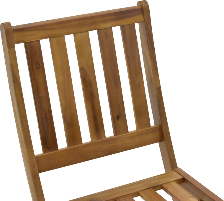 Karrige palosëse Elijie, dru akacie, ngjyrë natyrale, 45x62x90cm