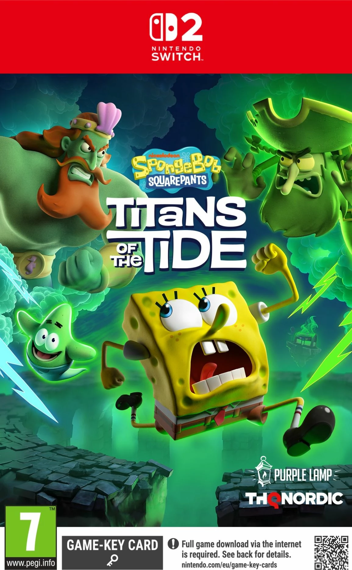 Lojë Nintendo Switch 2 THQ Nordic SpongeBob SquarePants: Titans Of The Tide, PEGI 7