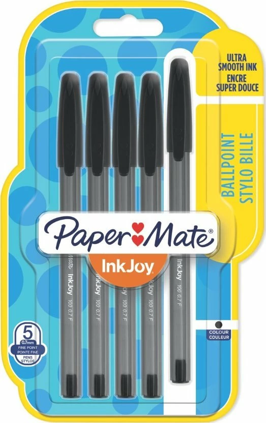 Stilolaps Paper Mate InkJoy 100, 1.0mm, 5 copë, i zi