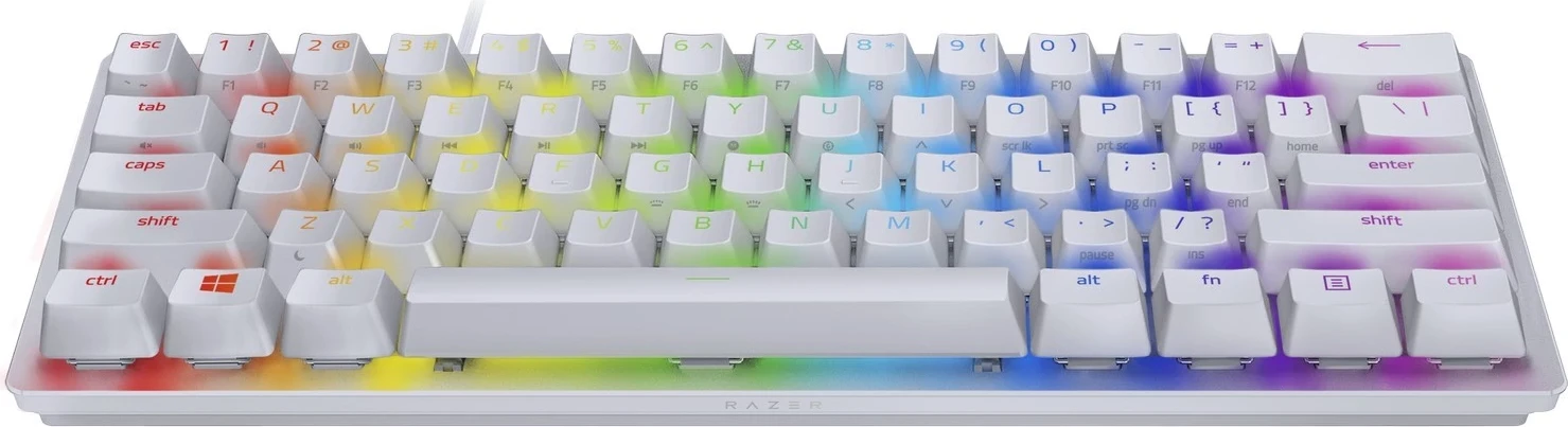 Tastierë Razer Huntsman Mini, Razer Optical Red - US, e bardhë