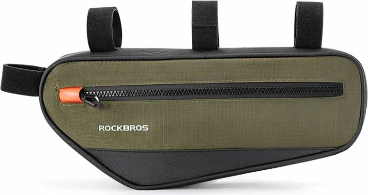 Çantë kornize biçiklete Rockbros 30120079001, gjelbër e zezë