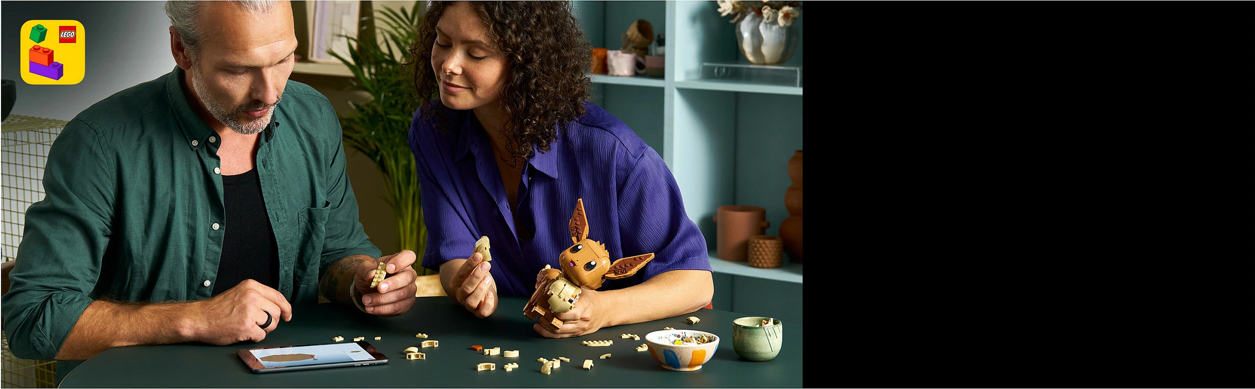 Set ndërtimi LEGO Pokémon Eevee (Evoli) 72151, 587 copë, 18+, Multicolor