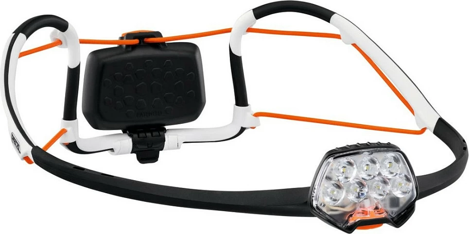 Llampë koke Petzl IKO CORE E104BA00, 500 lm, USB e rikarikueshme, IPX4, zi/portokalli/bardhë